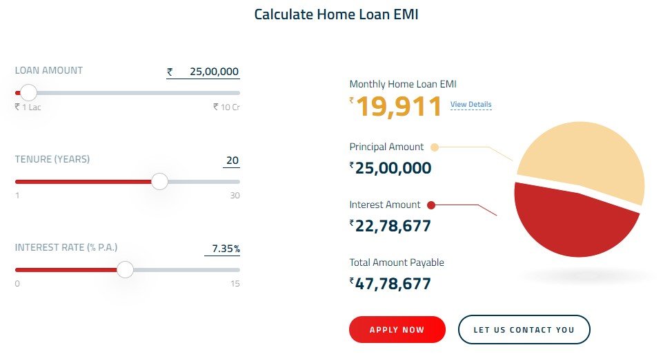 Home Loan EMI Calculator Home Loan EMI Calculator