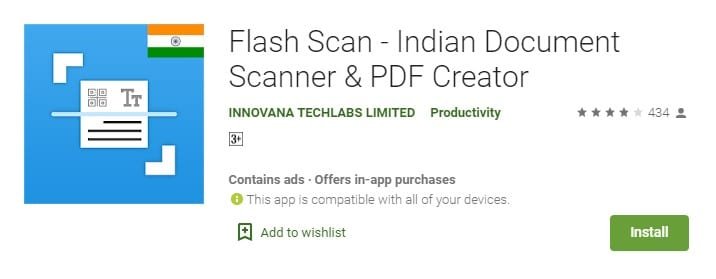 Flash Scan - Indian Document Scanner & PDF Creator Flash Scan - Indian Document Scanner & PDF Creator