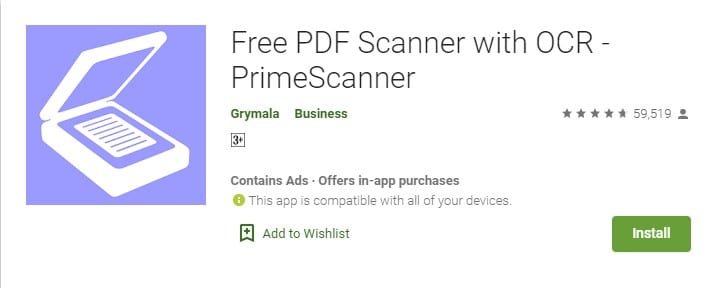 Free PDF Scanner with OCR - PrimeScanner Free PDF Scanner with OCR - PrimeScanner